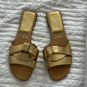 Zara Gold Sandals